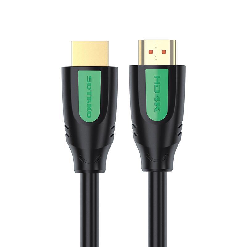 کابل HDMI حرفه‌ای SOTAKO مدل ST-HD401 – انتقال تصویر 4K، پشتیبانی از HDR و مناسب برای گیم، تلویزیون و سیستم‌های صوتی -15متر